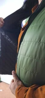 پافر یا ژیله زمستانی رنگ زیتونی